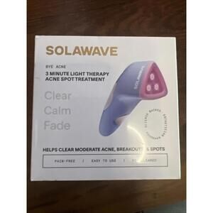 Solawave Bye Acne Spot Treatment | Blue & Red Light Therapy Device
